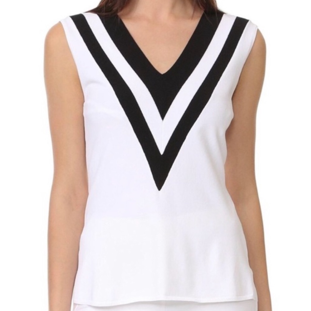 Rag & Bone Daphne VNeck Stripped Tank